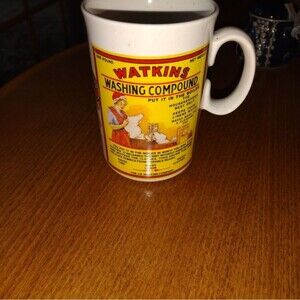 🙂Collectible Mug Watkins Washing Compound 1992